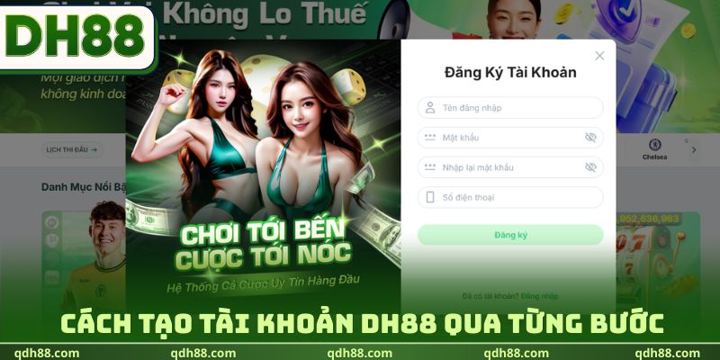 DH88 Cách tạo tài khoản DH88 qua từng bước dễ hiểu
