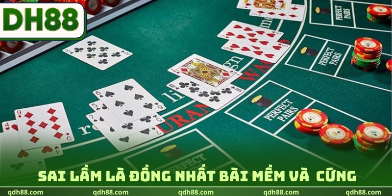 Sai lầm là đồng nhất bài mềm và  cứng